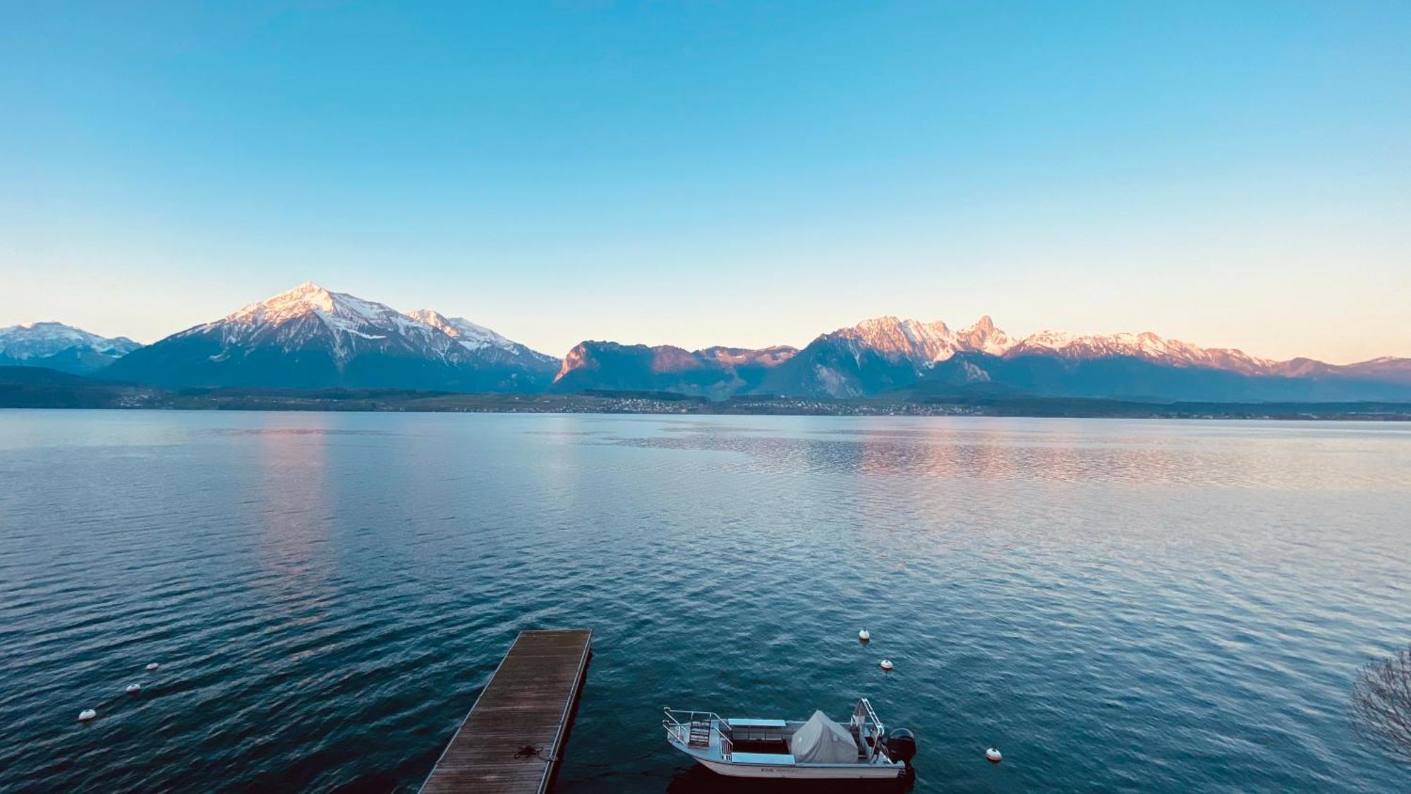 Dependance Stella Del Lago By Hotel Restaurant Bellevue Au Lac Thun Zewnętrze zdjęcie